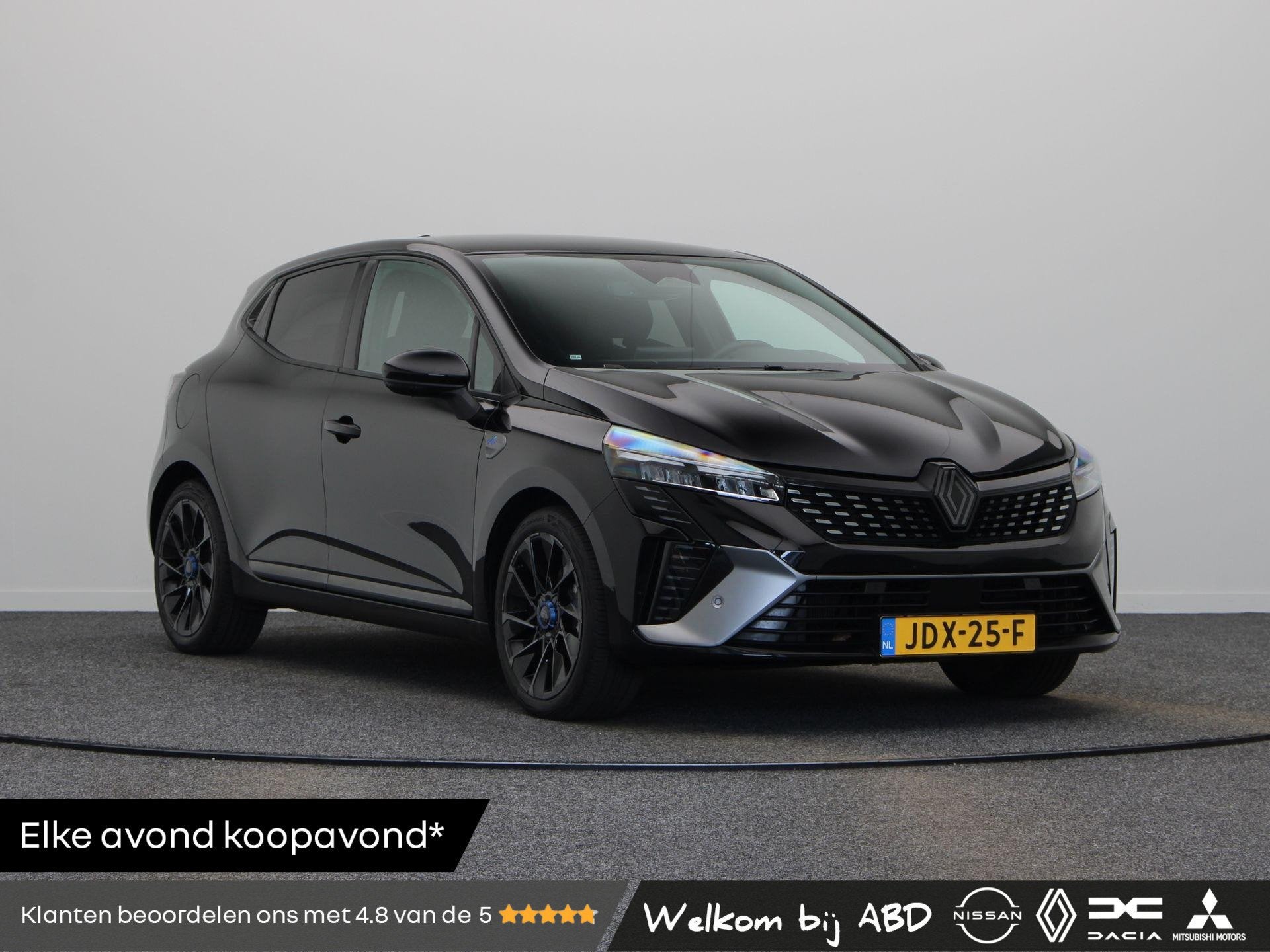 Renault Clio E-Tech Full Hybrid 145pk esprit Alpine | Achter, Gebruikt, Euro 6, Leder en Stof, Zwart