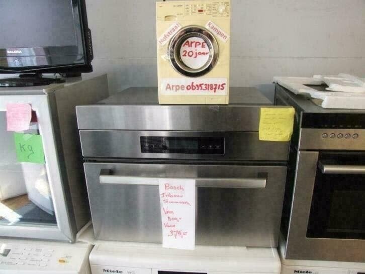 Bosch inbouw stoomoven vanaf 199 arpe hofstraat kampen, Witgoed en Apparatuur, Ophalen, Combimagnetron, Refurbished, Inbouw