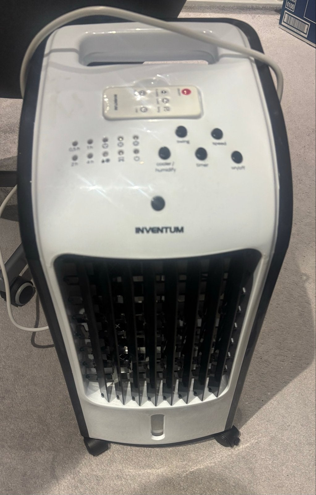 Nieuwe Inventum Mobiele Airco met Afstandsbediening, Witgoed en Apparatuur, Minder dan 60 m³, Nieuw, 3 snelheden of meer, Ophalen of Verzenden