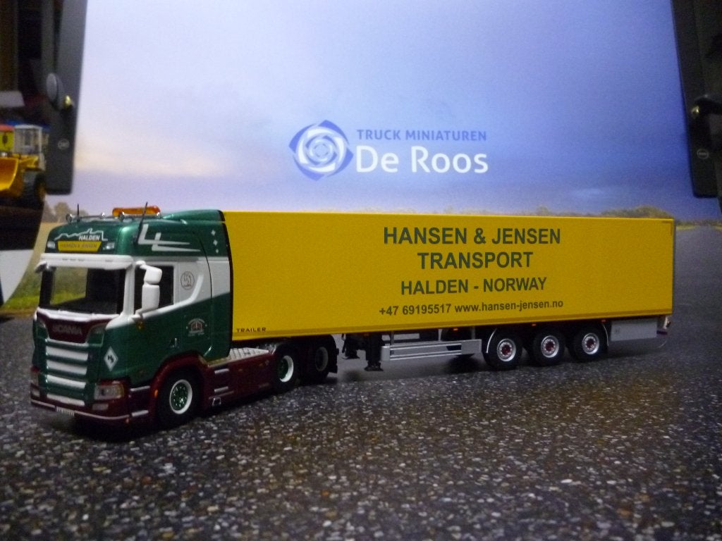 WSI Scania Next Gen Hansen & Jensen Transport, Hobby en Vrije tijd, Ophalen of Verzenden, Nieuw, Bus of Vrachtwagen, Wsi