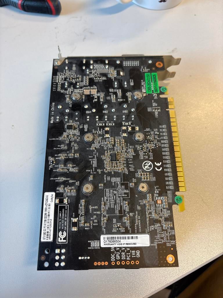 GTX 1050 OC PCIe 2GB GDDR5 Videokaart (6x), Ophalen, PCI-Express 3, Gebruikt, HDMI