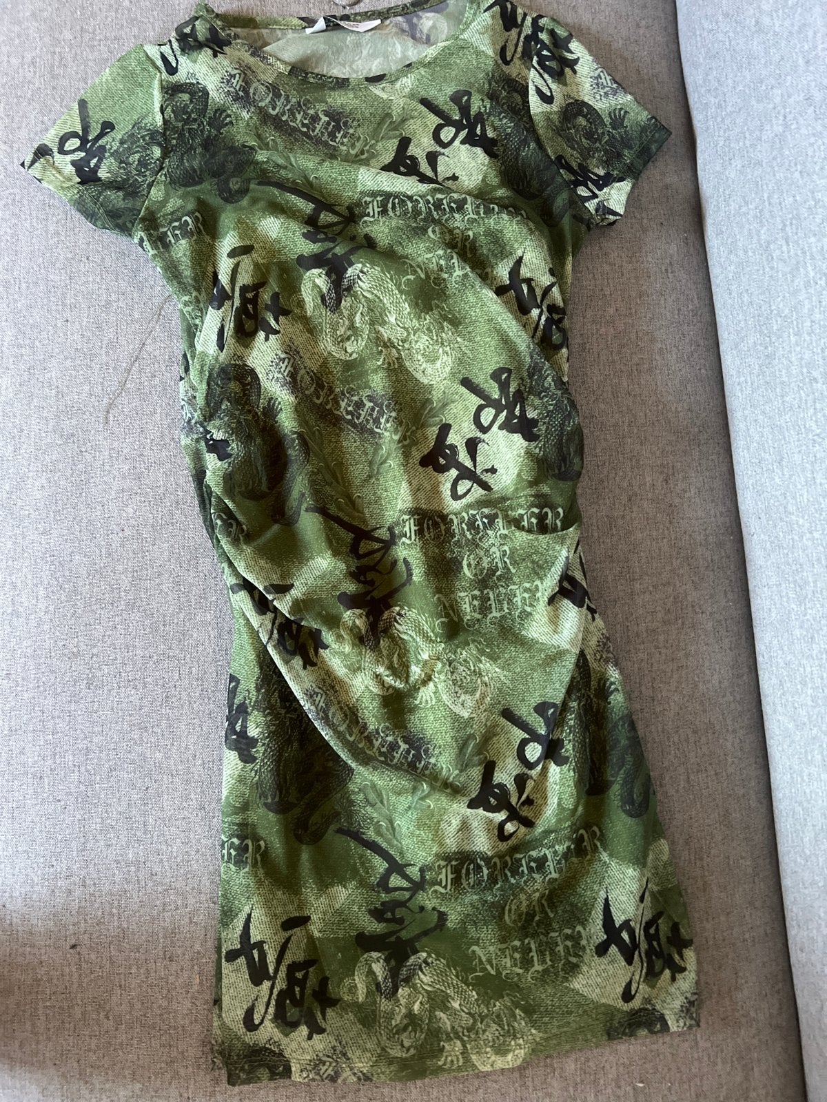 Primark Groene Camouflage Jurk Maat 140CM, Ophalen of Verzenden, Maat 34 (XS) of kleiner, Gedragen, Boven de knie