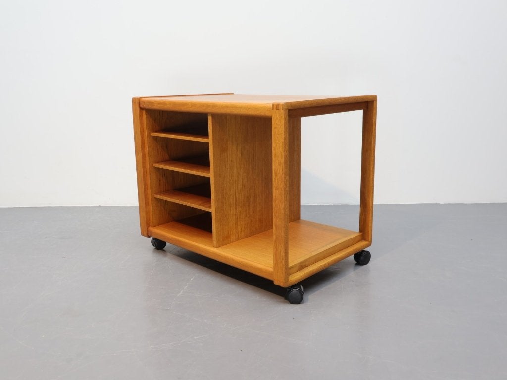 Deense barcart / platenspeler meubel / Stalling mobelfabrik, Zo goed als nieuw, X, 75 cm of meer, Rechthoekig