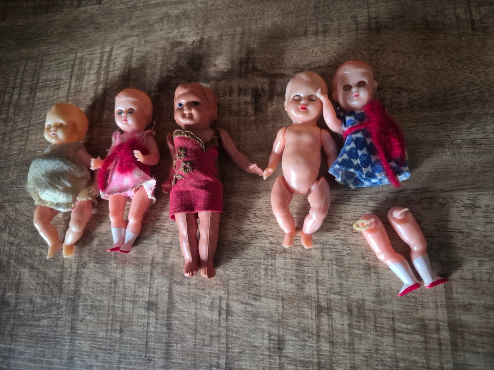 5Vintage poppetjes Vaste prijs€15euro, Verzenden