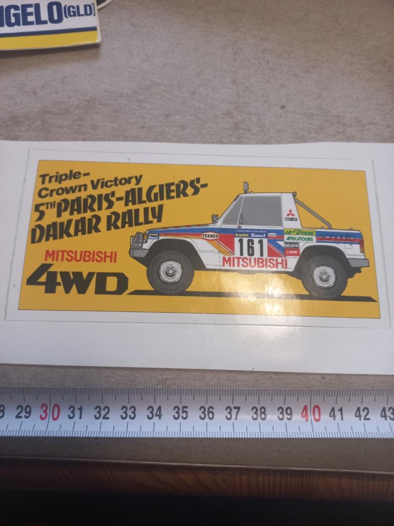 5e paris algiers dakar rally mitsubishi 4 wd, Ophalen of Verzenden, Zo goed als nieuw
