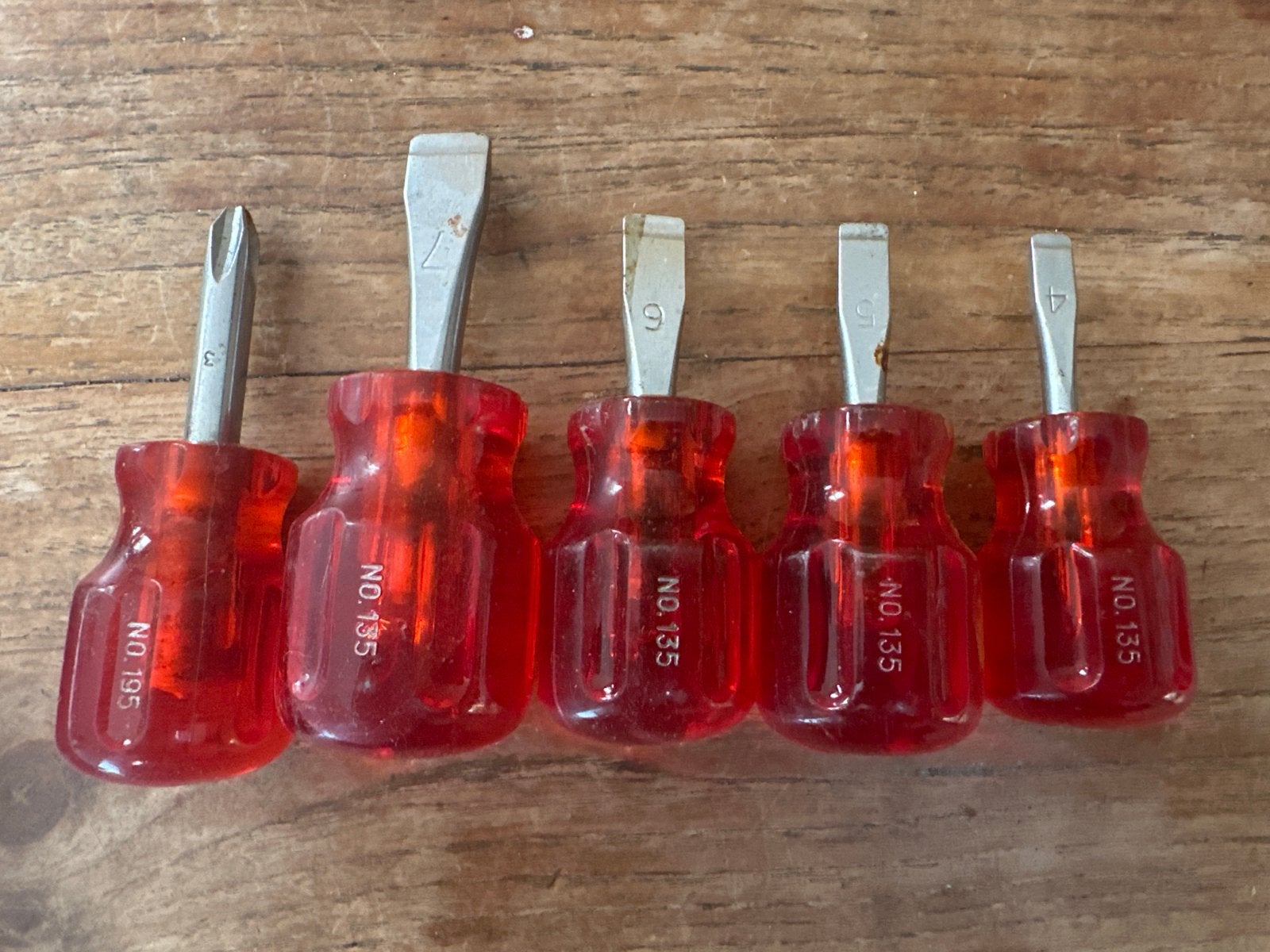 PB Swiss Tool - Set van 5 korte schroevendraaiers, Verzenden, Gebruikt, Schroevendraaier, Overige merken