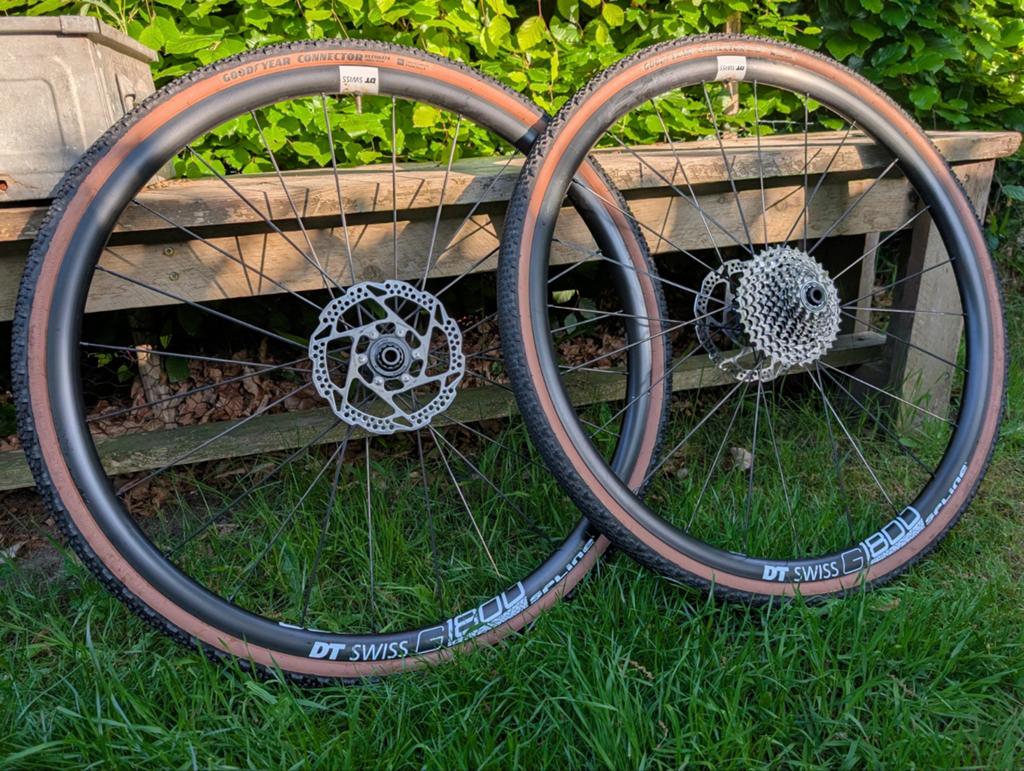 Wielset gravelbike DT Swiss/Shimano met bandjes, Gebruikt, Aluminium, Meer dan 20 versnellingen, Schijfrem