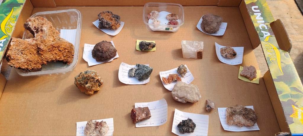 Mineraal collectie van diversen mineralen., Ophalen