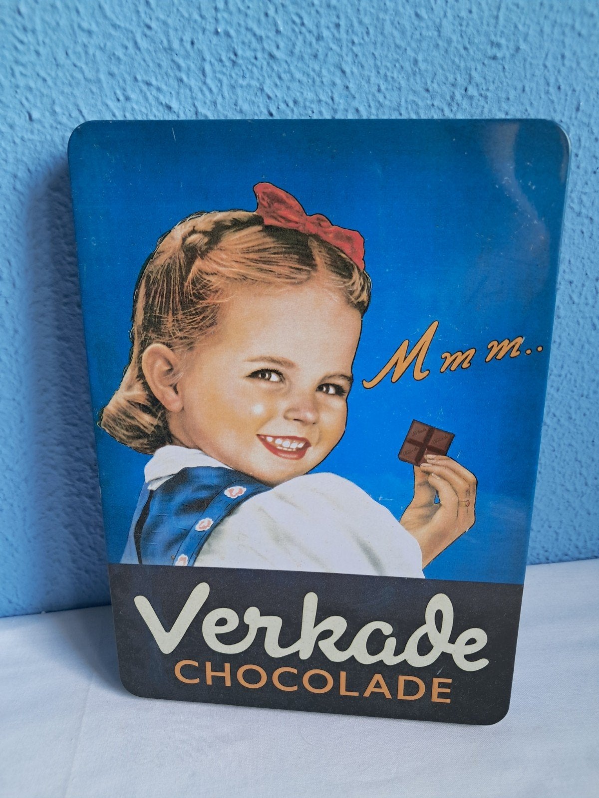 Prachtig vintage bewaarblik van Verkade., Ophalen of Verzenden, Gebruikt, Verkade