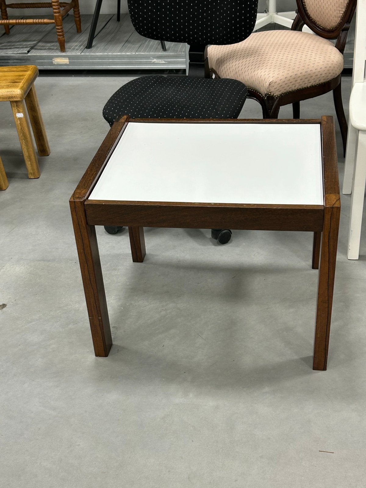 Vintage Pastoe bijzettafel met wit blad, Ophalen of Verzenden