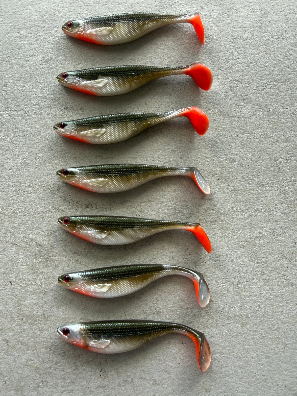 7x Westin softbait shads 9-10 cm kunstaas, Ophalen of Verzenden, Nieuw, Overige typen