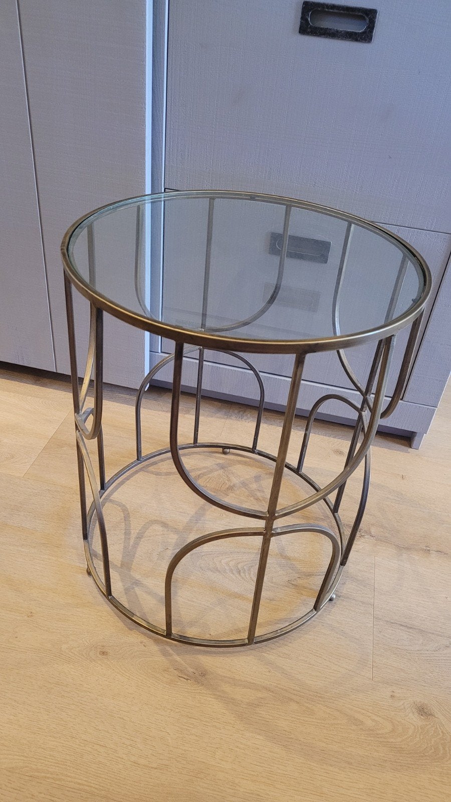 Bijzettafel/salon tafel, Huis en Inrichting, Minder dan 55 cm, Rond, Ophalen, 45 tot 60 cm