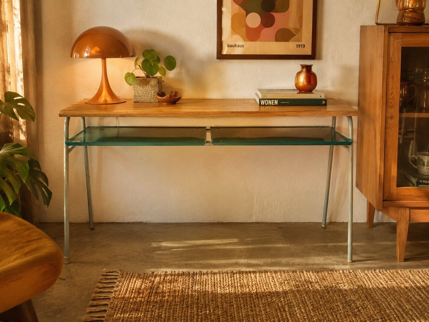 Vintage lessenaar / schoolbureau - Retro interieur, Ophalen