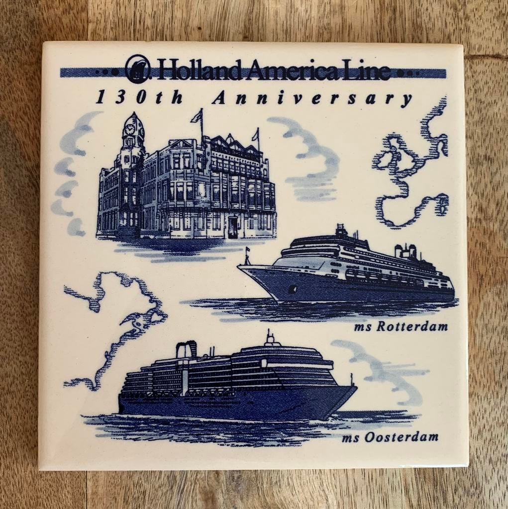 Holland Amerika Line: 130th Anniversary Tegel, Verzamelen, Ophalen of Verzenden