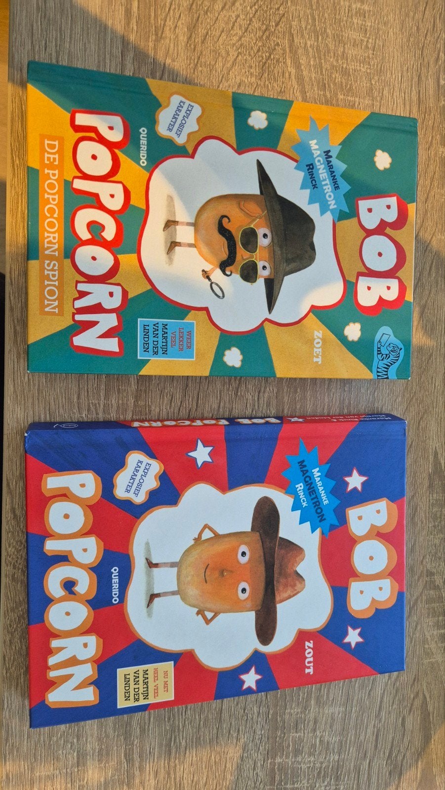 Popcorn Bob: boek 1 en boek 2: De Popcorn Spion, Boeken, Ophalen of Verzenden, Zo goed als nieuw, Martijn van der Linden, Fictie algemeen
