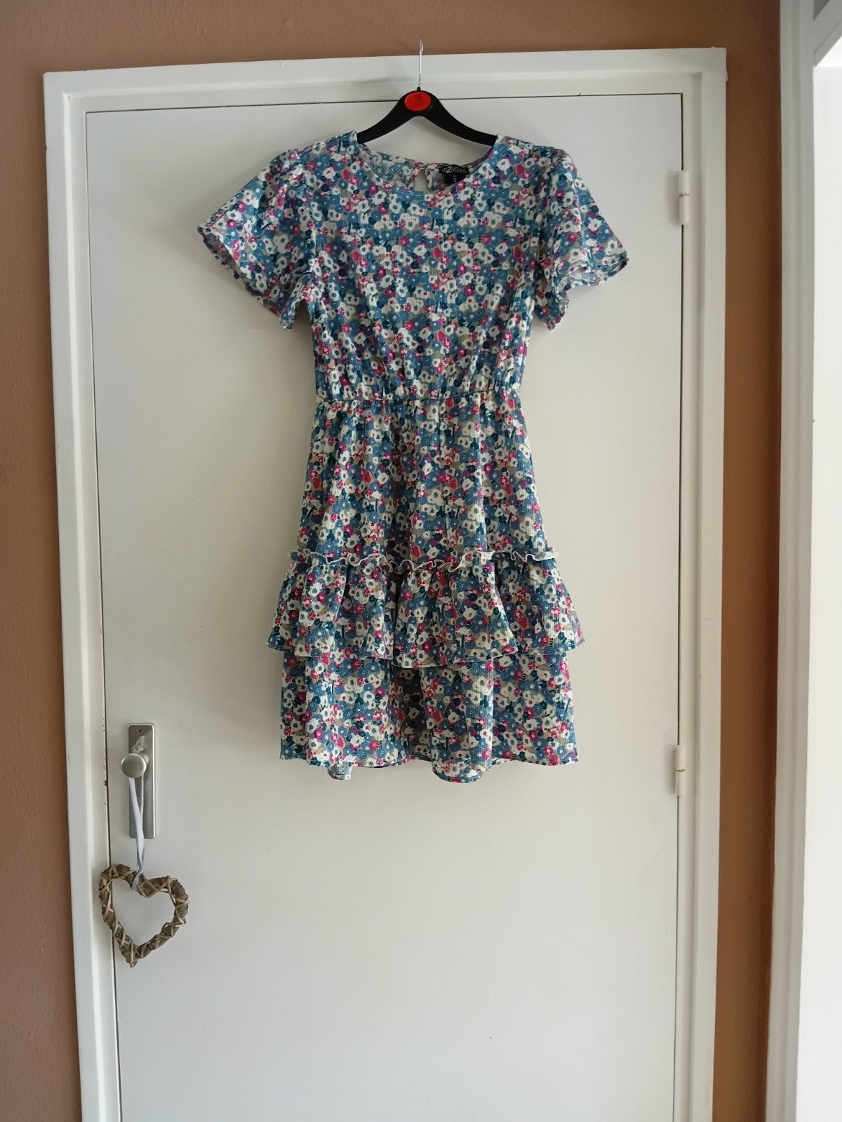 Zomerse bloemenjurk UP2FASHION maat S, Kleding | Dames, Meerkleurig, Ophalen of Verzenden, Maat 36 (S), Boven de knie