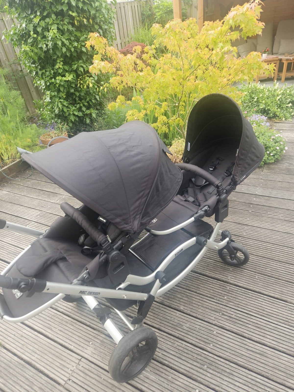 ABC Design Zoom Tweeling Kinderwagen - Zeer Goede Staat, Ophalen of Verzenden, Zo goed als nieuw, Duowagen, Kinderwagen