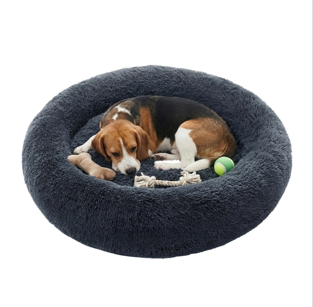 Nieuwe donutvormig hondenbed met zachte vulling 90 x 20 cm, Ophalen of Verzenden, Nieuw, Pluche