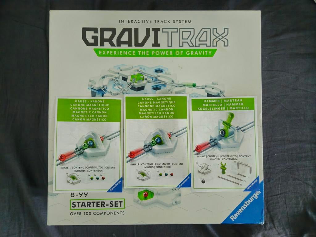 GraviTrax Starterset met 3 uitbreidingen - Compleet!, Ophalen of Verzenden, Zo goed als nieuw