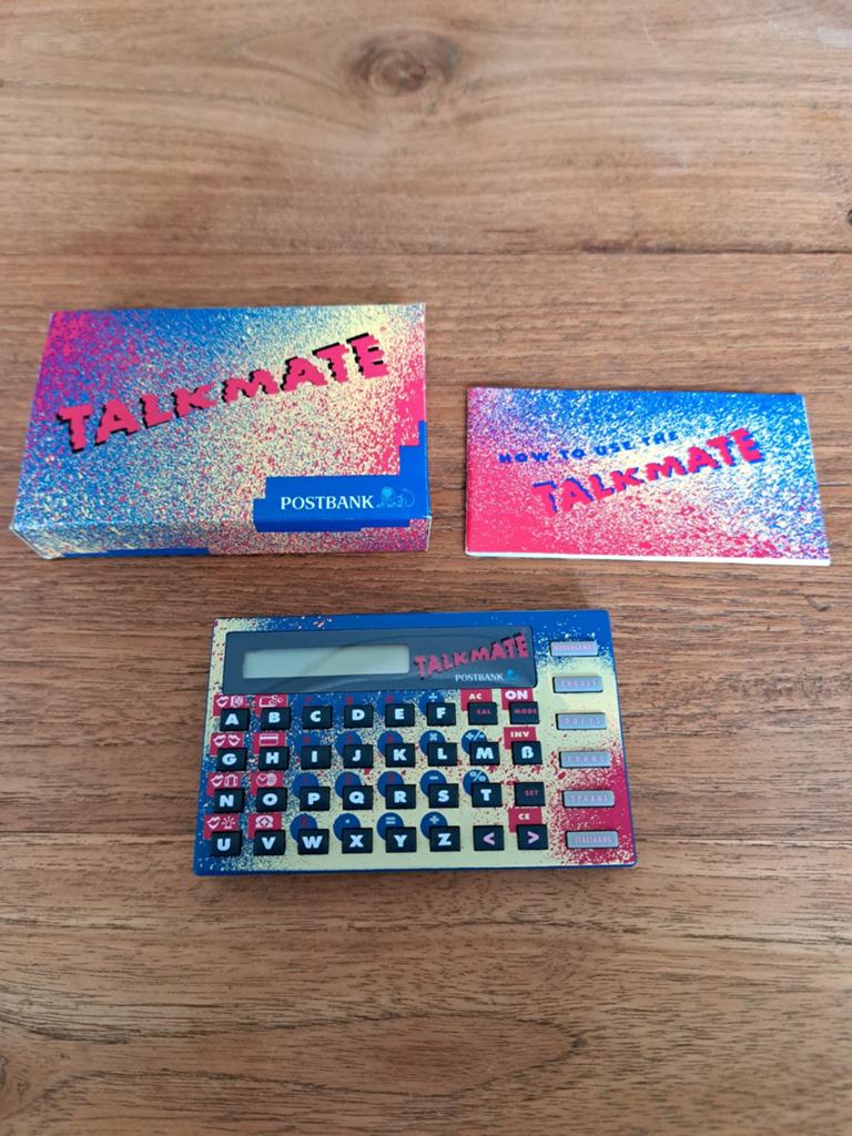 Nostalgie! Complete Postbank Talkmate (Incl. Doos & Boekje), Ophalen of Verzenden, Zo goed als nieuw