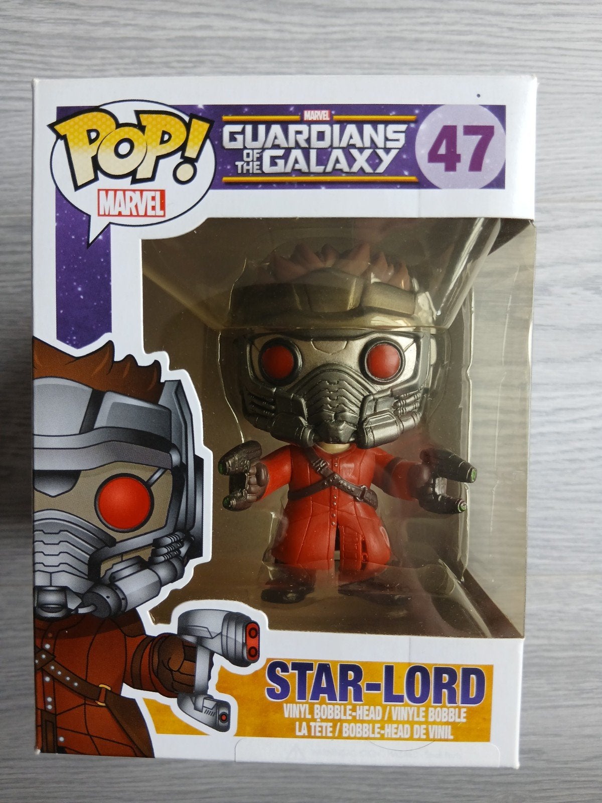 47 Star Lord Marvel Guardians Of The Galaxy Funko Pop, Ophalen of Verzenden, Zo goed als nieuw