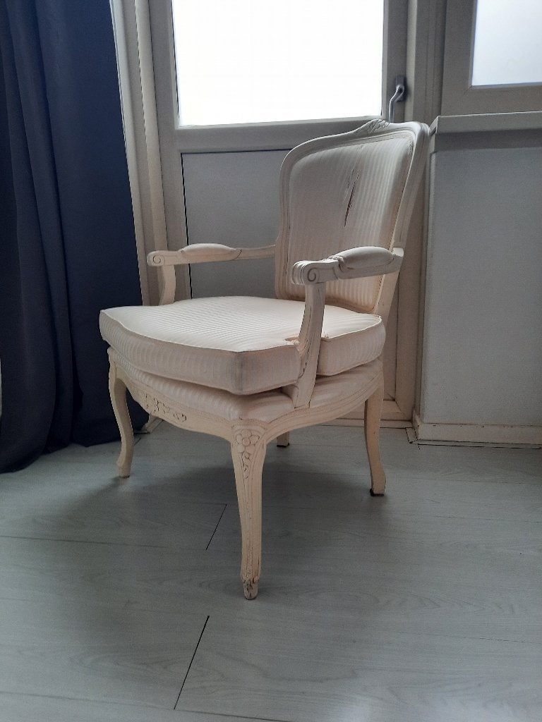 Leuke Fauteuil, Huis en Inrichting, Fauteuils, Gebruikt, Hout, Stof, 50 tot 75 cm, Minder dan 75 cm, Ophalen