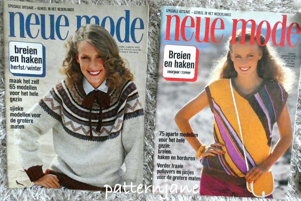 4 x NEUE MODE HAKEN EN BREIEN schitterende vintage patronen, Verzenden, Zo goed als nieuw, Breien of Haken, Patroon of Boek