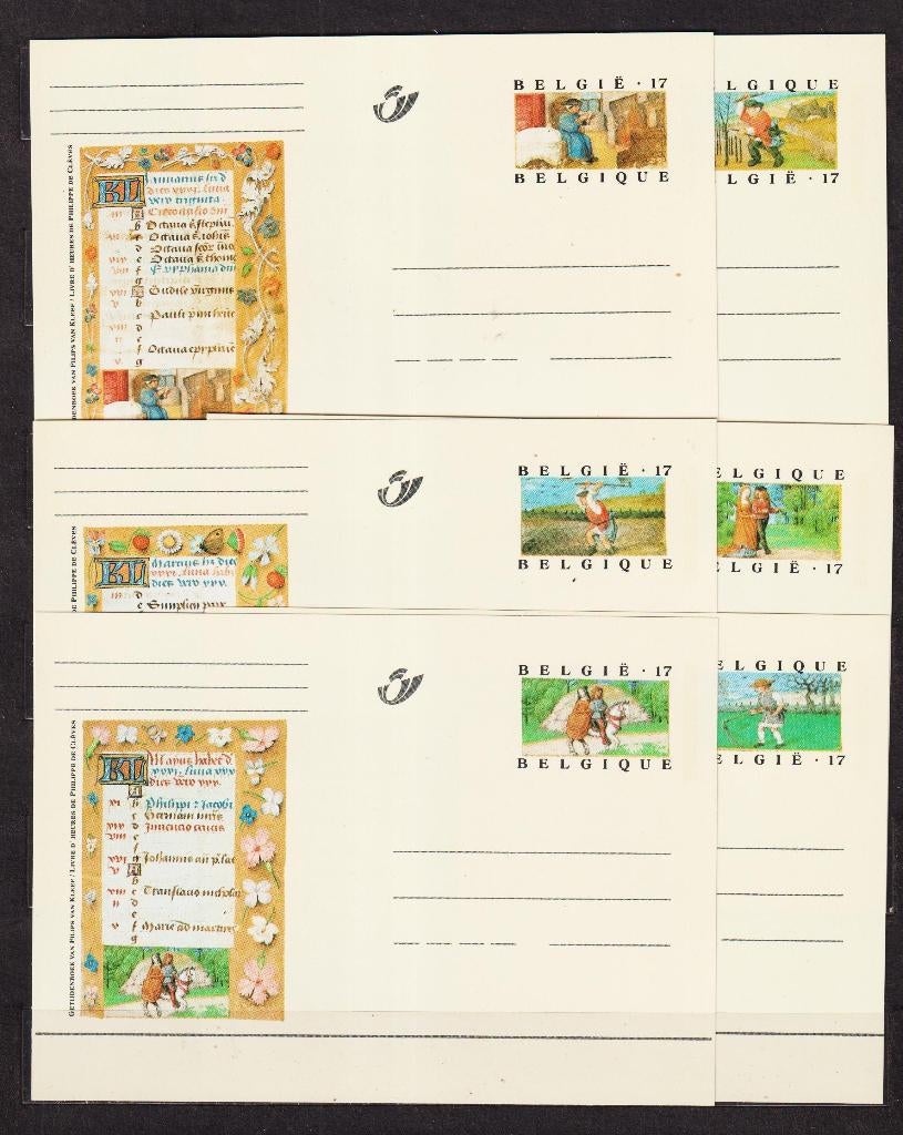 België 1997 Geïllustreerde briefkaarten BK54-BK65 **, Postzegels en Munten, Ophalen, Briefkaart