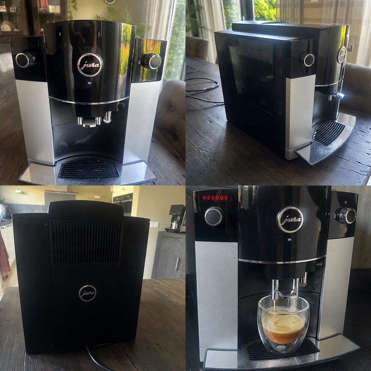 Jura D6 volautomatische espressomachine - Uitstekend, Witgoed en Apparatuur, Koffiezetapparaten, Gebruikt, Koffiebonen, Espresso apparaat