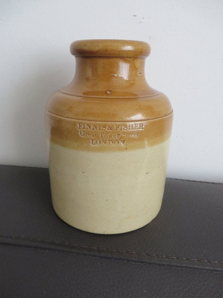 Antieke Engelse voorraad pot, aardewerk, London, 1900, Ophalen of Verzenden