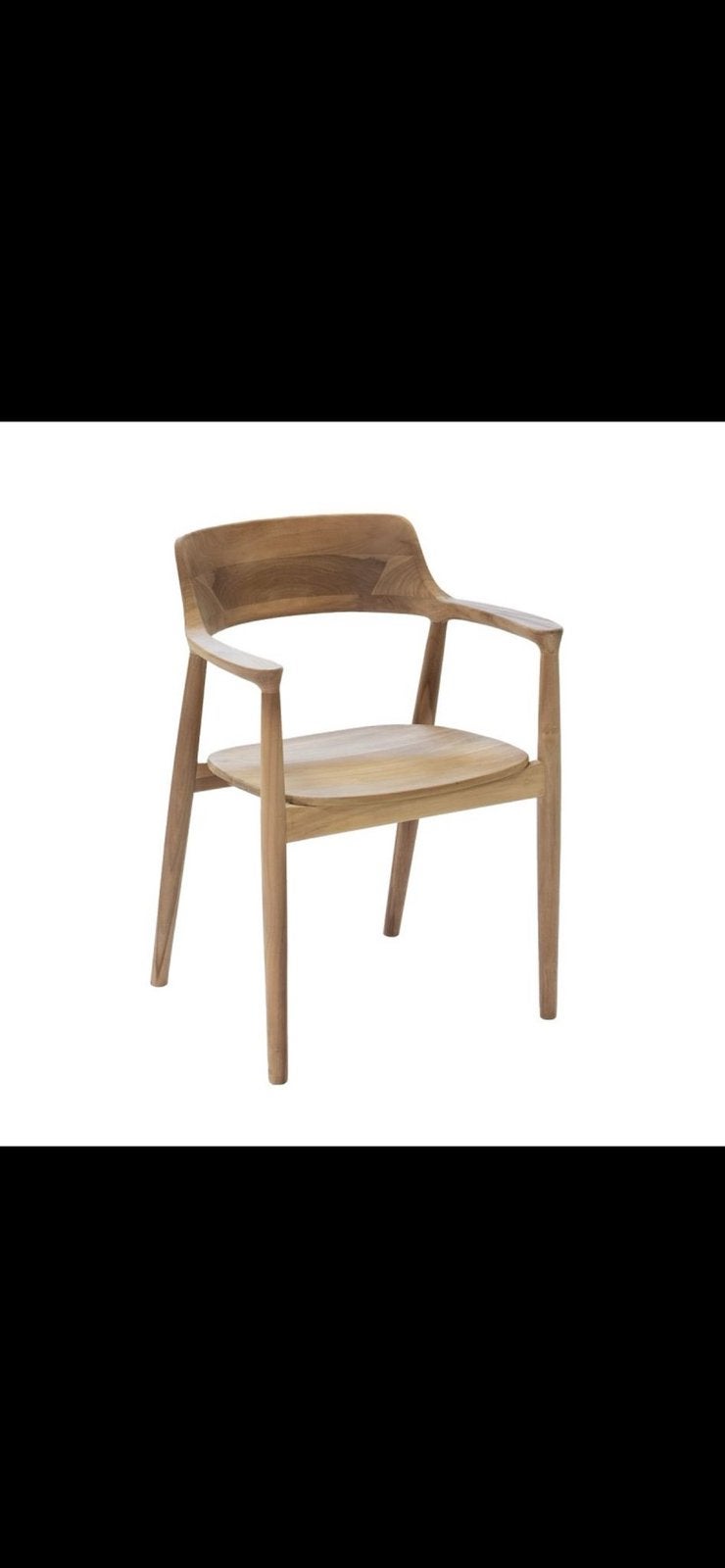 6x Nieuwe Houten Design Eetkamerstoelen – Massief hout, Bruin, Ophalen of Verzenden, Zo goed als nieuw, Vijf, Zes of meer stoelen