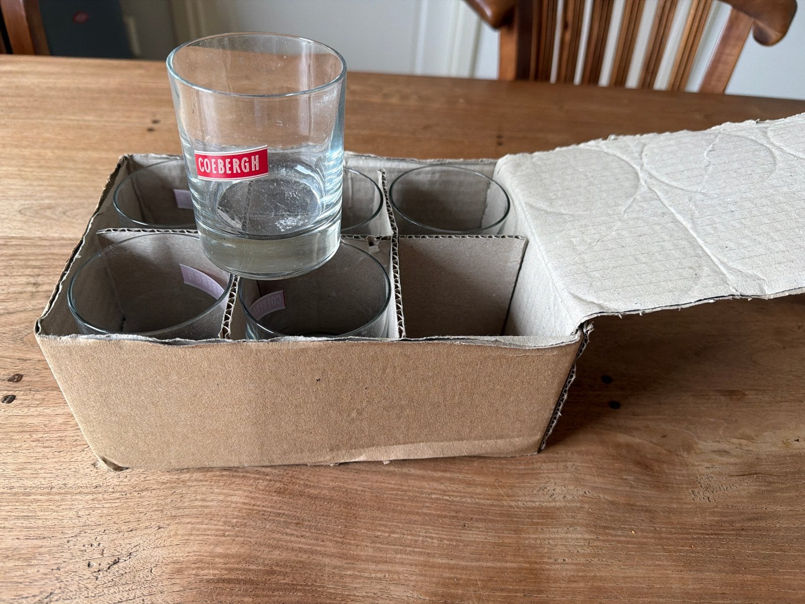 Retro 6 Coebergh ijs glazen / waterglazen / dessertglazen, Verzamelen, Ophalen of Verzenden