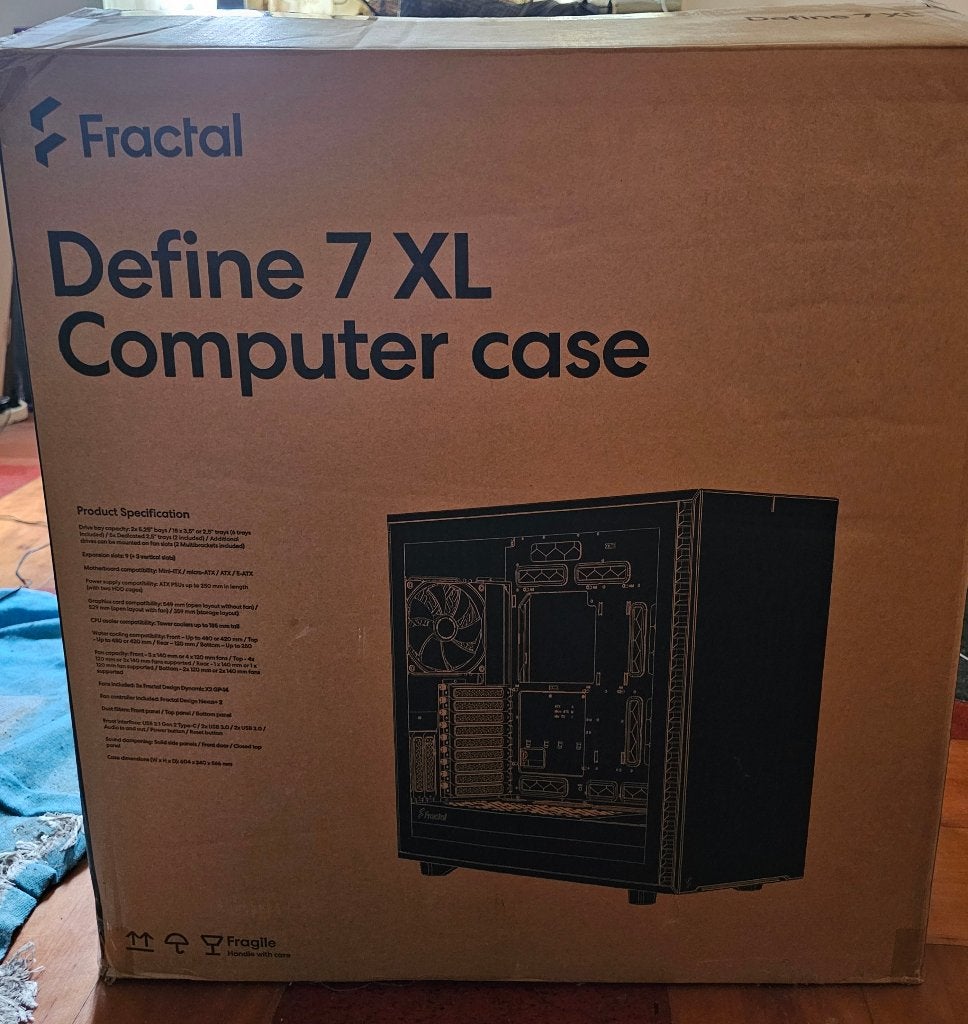 Fractal Design Define 7 XL Black Case, Computers en Software, Computerbehuizingen, Ophalen of Verzenden, Gebruikt