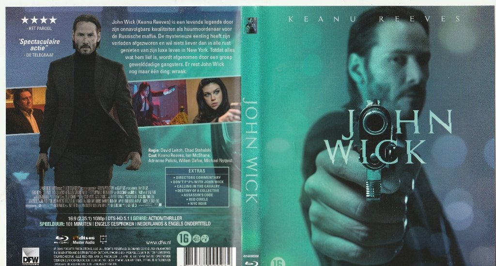 John wick blu ray ( ned. Ondert. ), Ophalen of Verzenden, Zo goed als nieuw, Actie