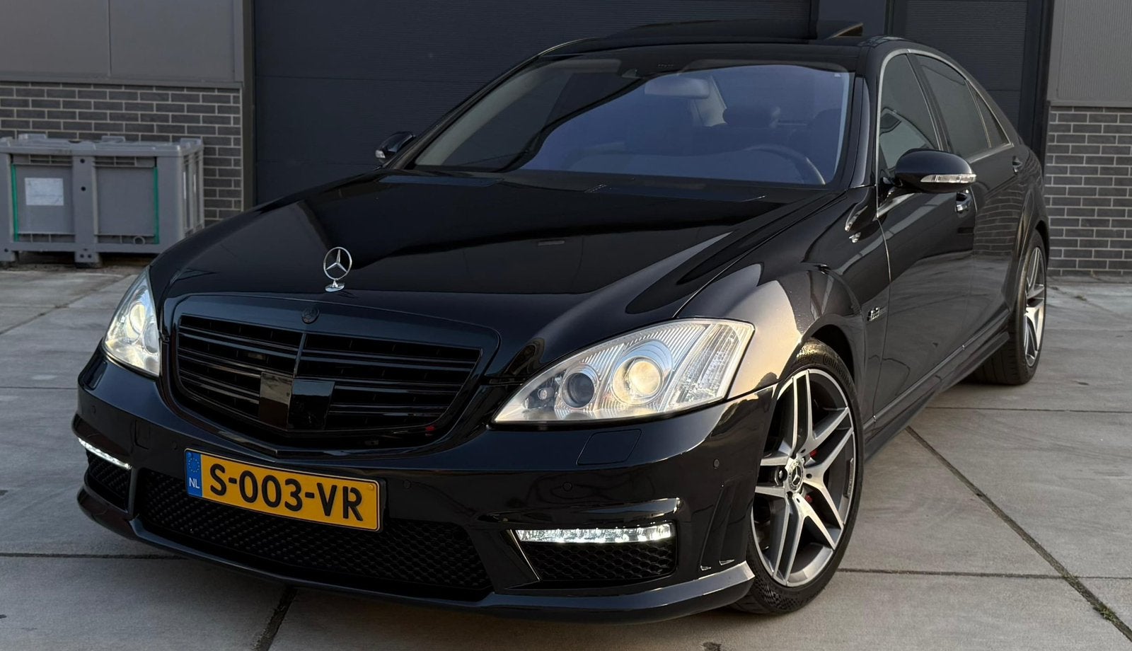 Mercedes-Benz S-Klasse 6.2 S63 AMG Lang AUT 2008 Zwart, Auto's, Automaat, Achterwielaandrijving, 8 cilinders, Zwart