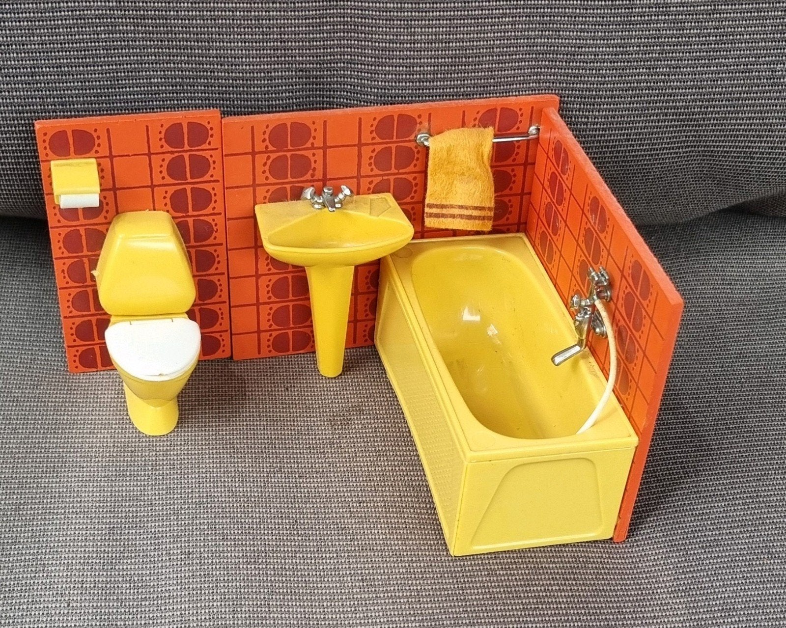 Lundby Miniatuur Badkamer- Vintage Poppenhuis Meubels, Verzamelen, Ophalen of Verzenden, Zo goed als nieuw, Gebruiksvoorwerp