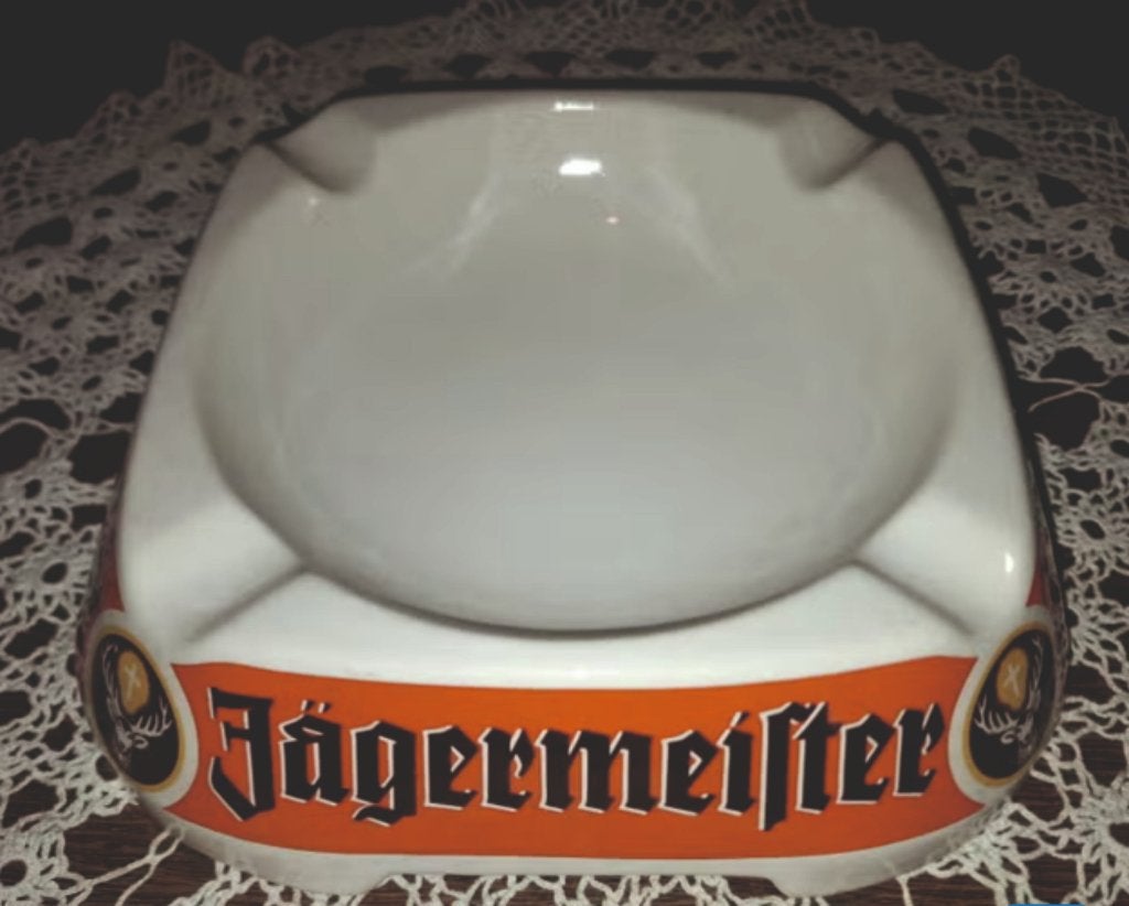 Originele Jägermeister Goebel asbak, Ophalen of Verzenden, Zo goed als nieuw, Gebruiksvoorwerp