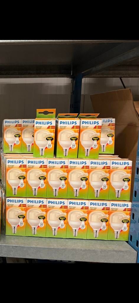 Lamp Philips Energy Saver 8 watt equivalent 30 watt E14 Soft, Minder dan 30 watt, E14 (klein), Nieuw, Ophalen of Verzenden