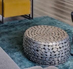 Design salontafel, Huis en Inrichting, Tafels | Salontafels, Ophalen, Gebruikt, 100 tot 150 cm, Rond