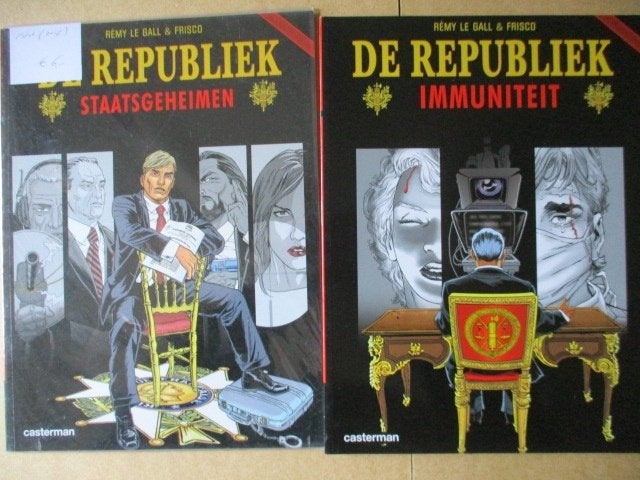 w0253 de republiek 1 t/m 4, Meerdere stripboeken, Ophalen, Gelezen