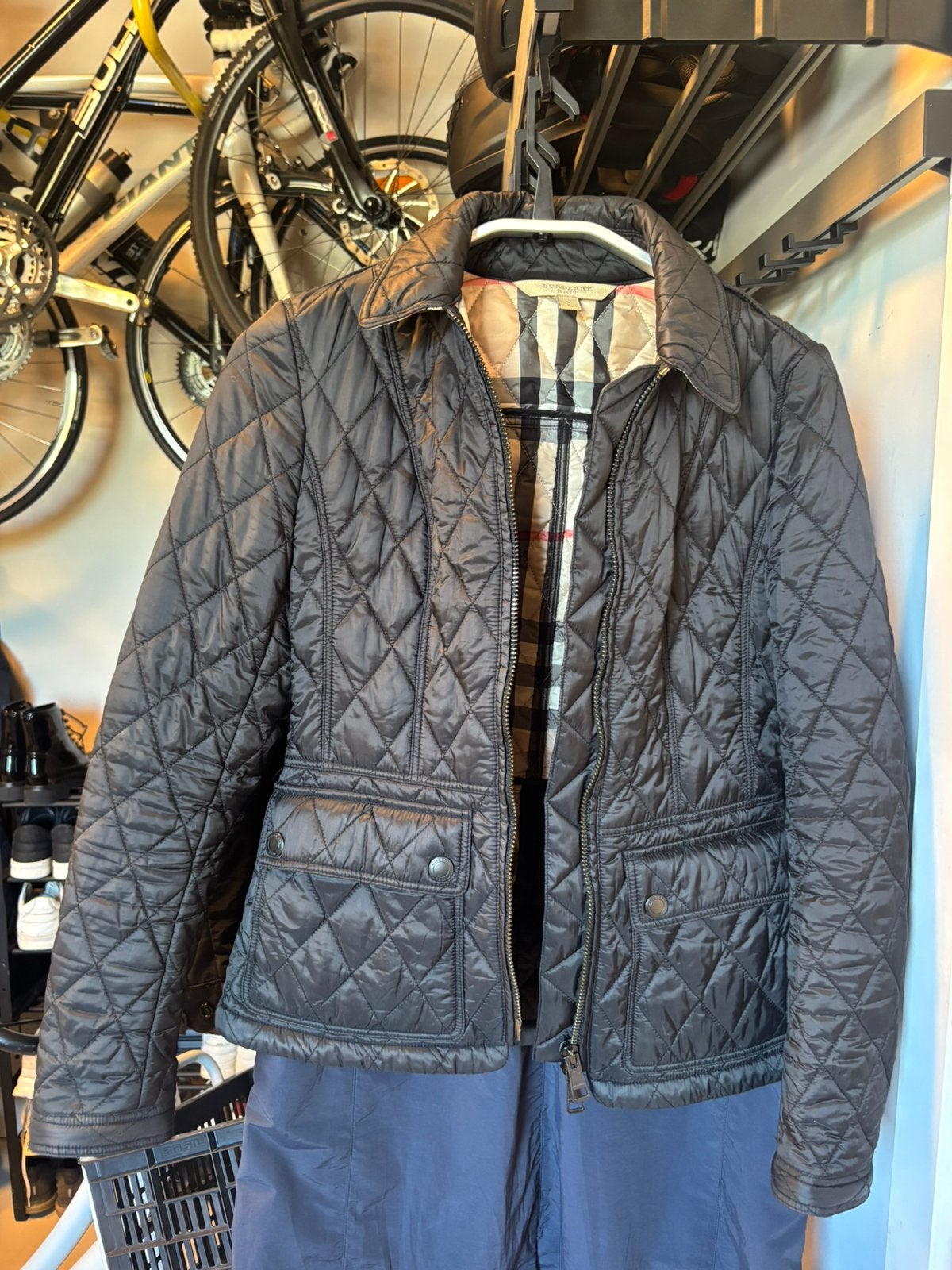 Burberry jas maat S, Ophalen of Verzenden, Zo goed als nieuw, Zwart