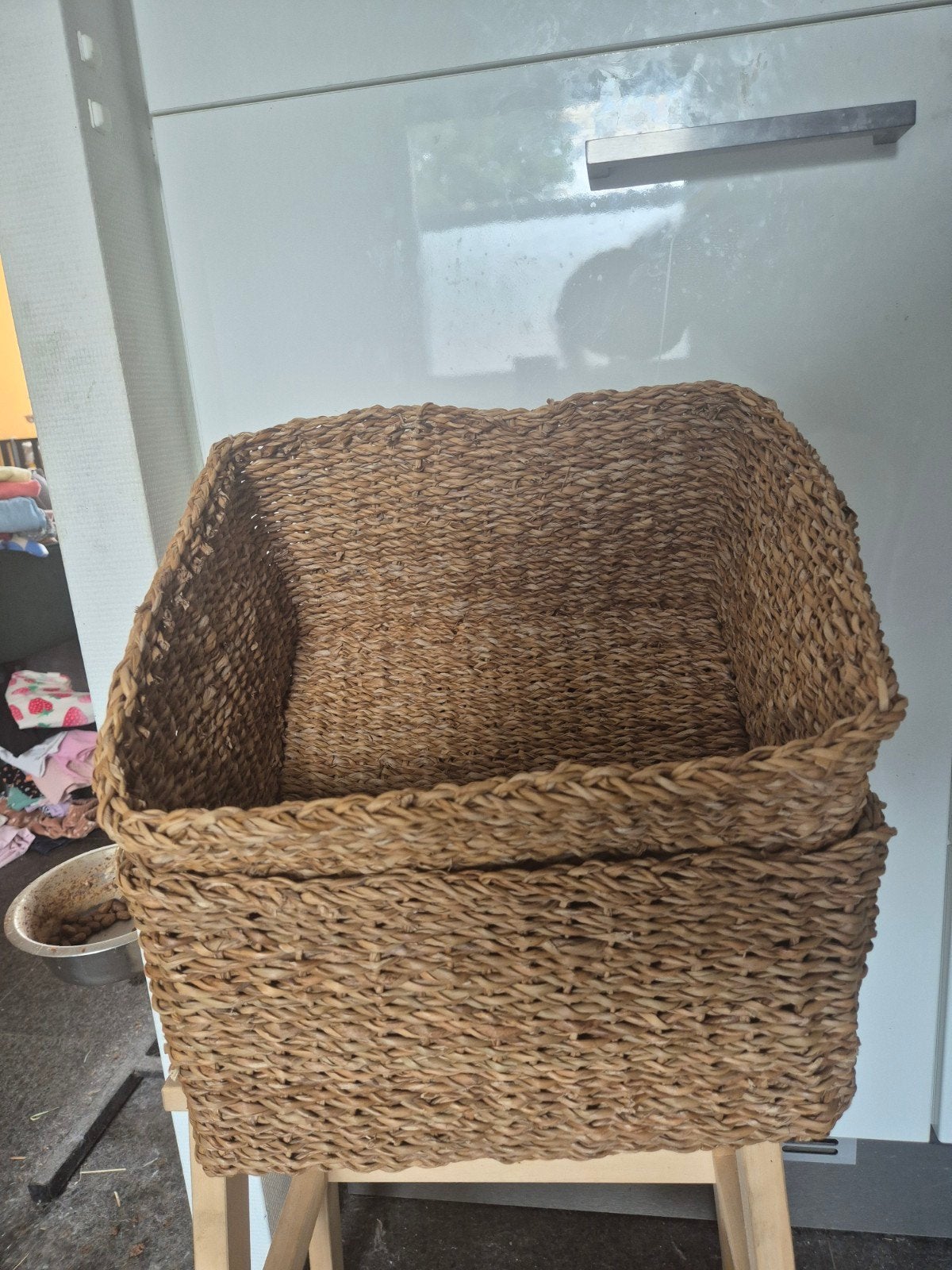 2x Hema mand van zeegras, Huis en Inrichting, Gebruikt, Mand, Ophalen of Verzenden, Riet