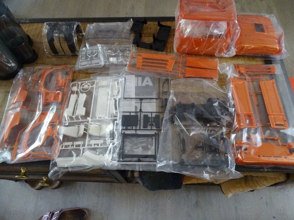 tamiya scania R470 orange cabine, Hobby en Vrije tijd, Elektro, Schaal 1:14, Nieuw, Ophalen of Verzenden