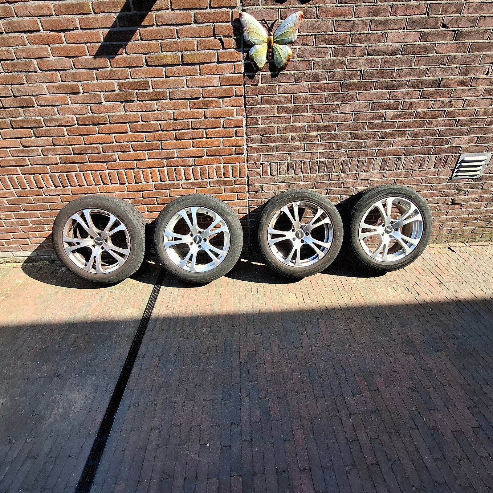 4 aluminium velgen, Ophalen, 18 inch, Gebruikt, Velg(en)