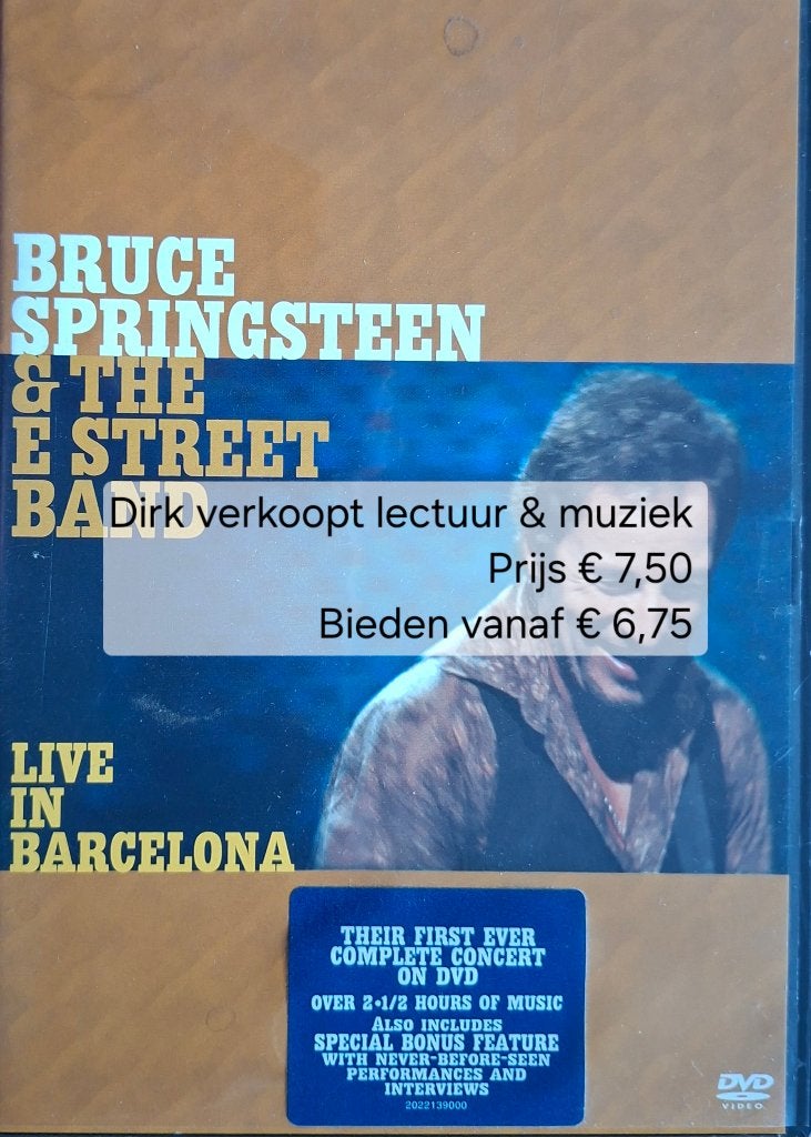 Bruce Springsteen & The E Street Band; Live in Barcelona, Engels, Alle leeftijden, Ophalen of Verzenden, Zo goed als nieuw