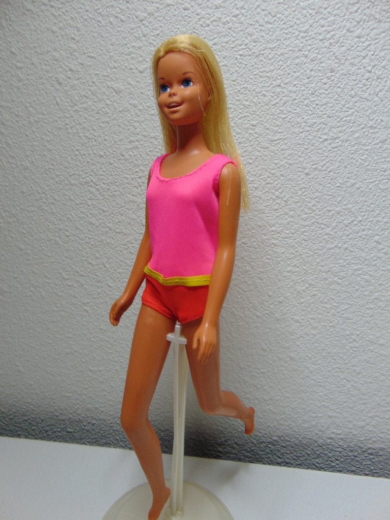 Vintage Barbie Francie pop jaren 70, Verzamelen, Poppen, Ophalen of Verzenden, Gebruikt, Pop