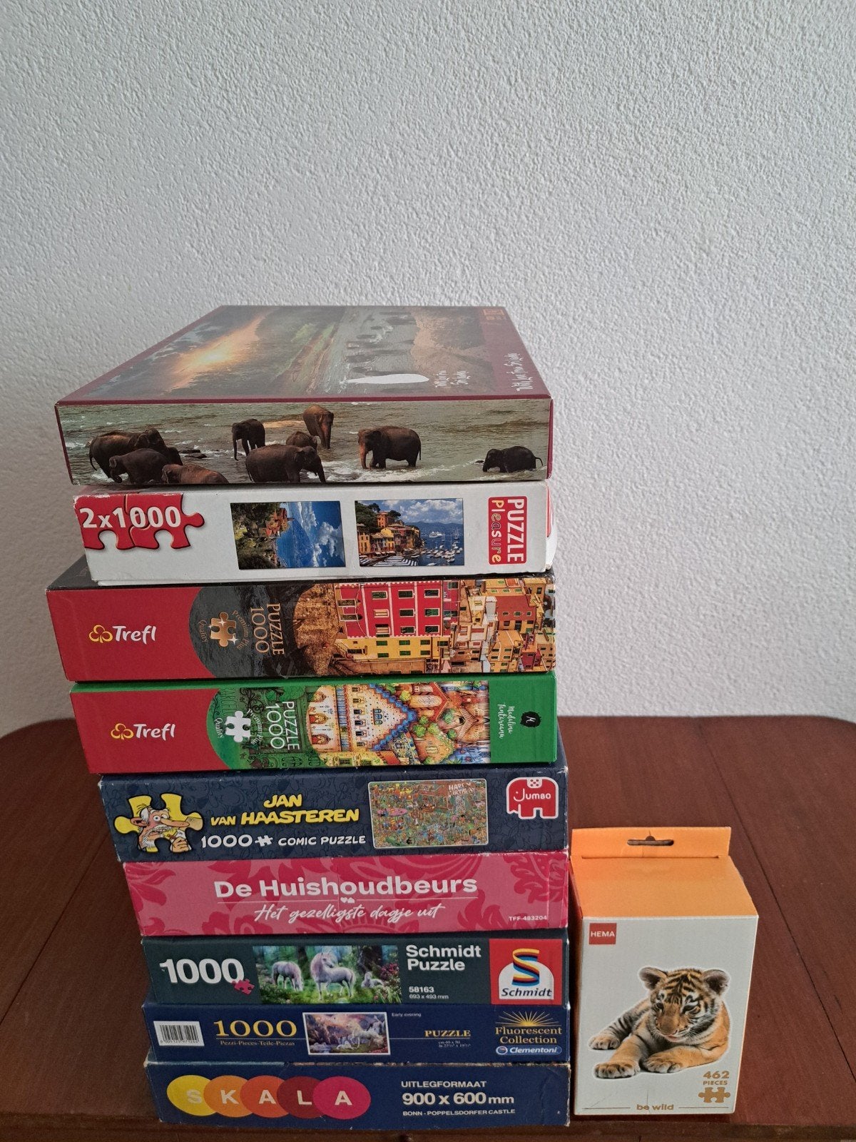 Diverse puzzels: Disney, De Wild, Jan van Haasteren en meer, Hobby en Vrije tijd, Denksport en Puzzels, Ophalen, 500 t/m 1500 stukjes