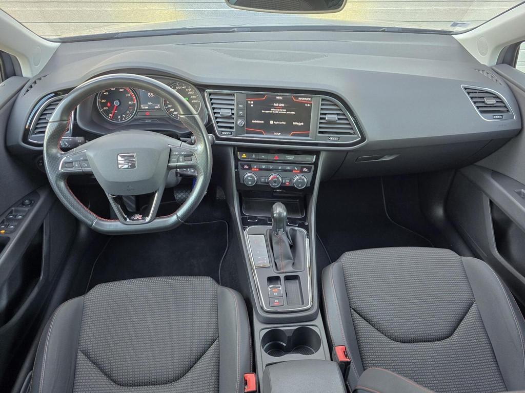 SEAT LEON 2.0 TSI FR|AUTOMAAT|CRUISE|CARPLAY|SFEER, Gebruikt, 1984 cc, Leon, Leder en Stof