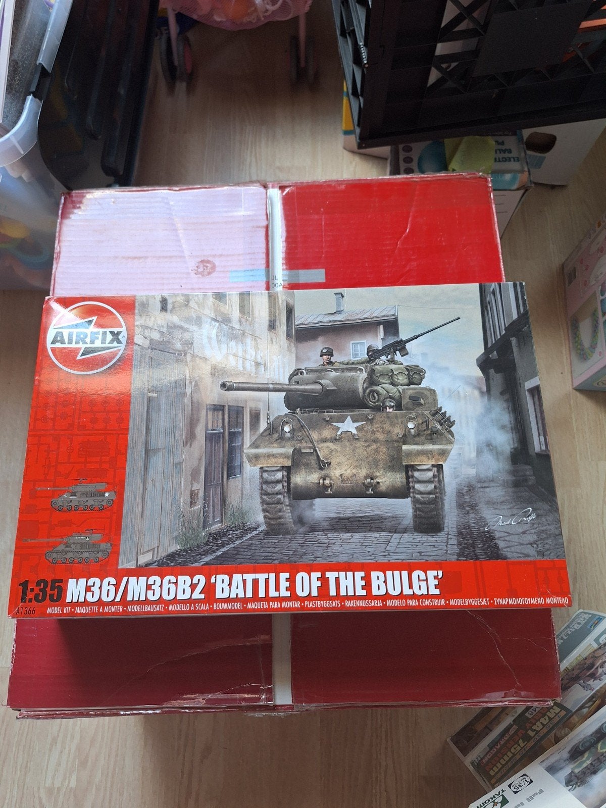 Airfix M36/M36B Battle of the Bulge 1:35, Ophalen of Verzenden, 1:32 tot 1:50, Tank, Airfix