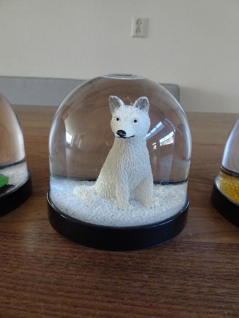 &Klevering sneeuwbol witte wolf, Ophalen of Verzenden, Gebruikt, Kunststof